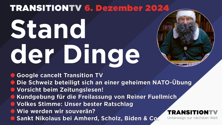 Sankt Nikolaus bei Amherd, Scholz, Biden & Co, Stand der Dinge vom 6. Dezember