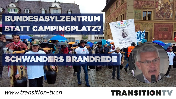 Heilsame Kundgebung zur Asylpolitik mit Pirmin Schwander & Bob Marley | Hauptplatz Schwyz | 28.9.24