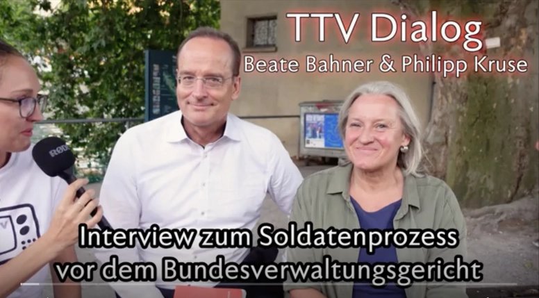 TTV Dialog: Anwälte Beate Bahner & Phlipp Kruse zum Soldatenprozess in Leipzig