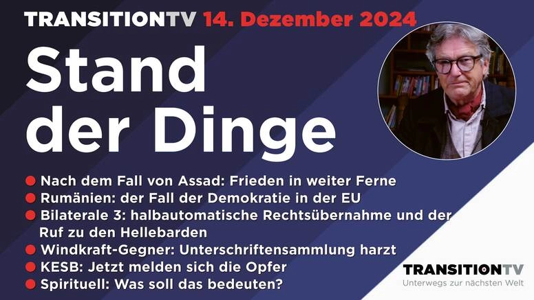 Syrien, Rumänien und die Bilateralen 3 &#8211; Stand der Dinge vom 13. Dezember 2024