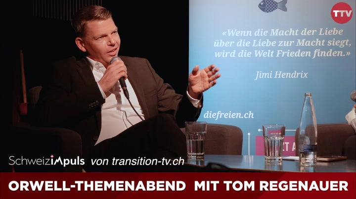 Themenabend zu George Orwell u.a. mit Tom-Oliver Regenauer | Lesung, Musik & Podiumsdiskussion | Konservi Seon | 1. März 2025