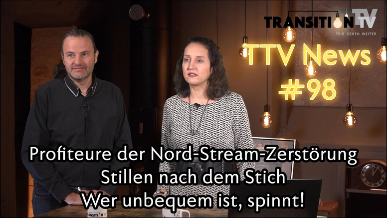 TTV News Nr. 98: Profiteure der Nord-Stream-Zerstörung &#8211; mRNA in Muttermilch &#8211; Kinderschiesstraining in Polen &#8211; Sammelklage gegen Corona-Massnahmen