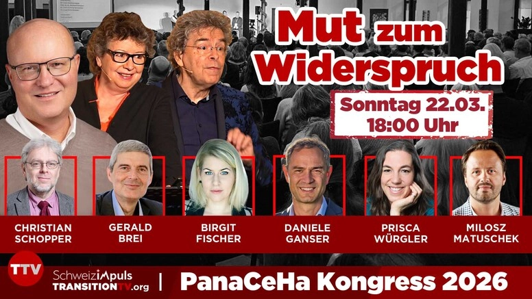 Sonntag Abend 18:00 - SchweizimPuls - PanaCeHa Kongress | Mut zum Widerspruch im medizinischen «Kassenkampf» 