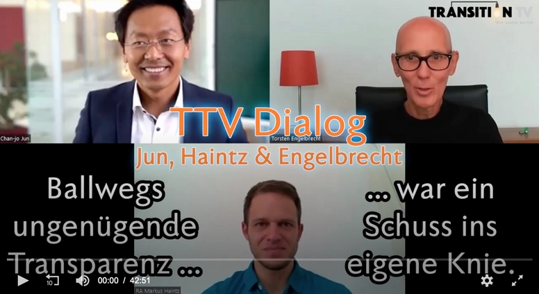 TTV Dialog: Chan-jo Jun und Markus Haintz im Gespräch &#8211; «Die ungenügende Transparenz von Ballweg war ein Schuss ins eigene Knie»