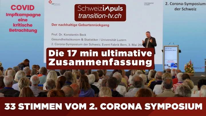 2. Corona-Symposium der Schweiz | 3.+4. Mai 2025 | 33 Stimmen: Prof. Sönnichsen | Dr. Krüger & Musik