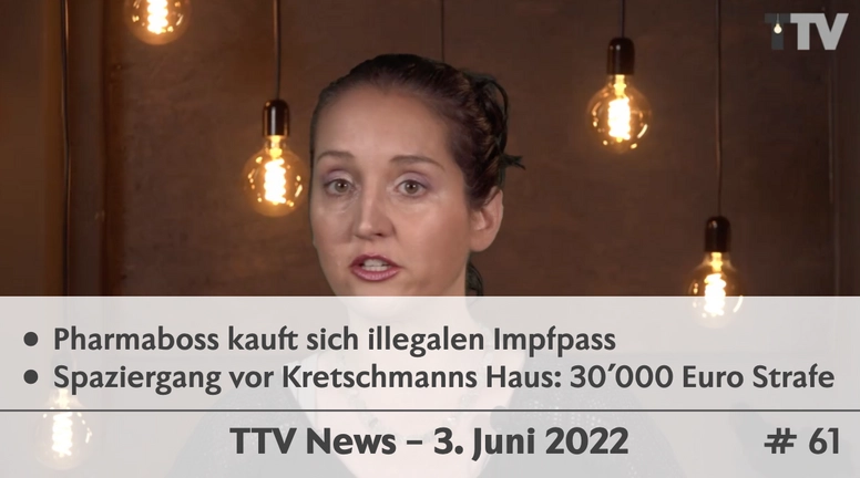 TTV News Nr. 61: Untersuchung zu Impfdosen-Bestellung – Verzögerte Massnahmen-Evaluation – Pharmaboss kauft Impfpass – Zurück zum Bargeld