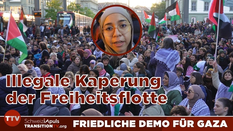 Bern protestiert gegen Kaperung der Global Sumud Flotilla – Spontankundgebung vom 2. Oktober 2025