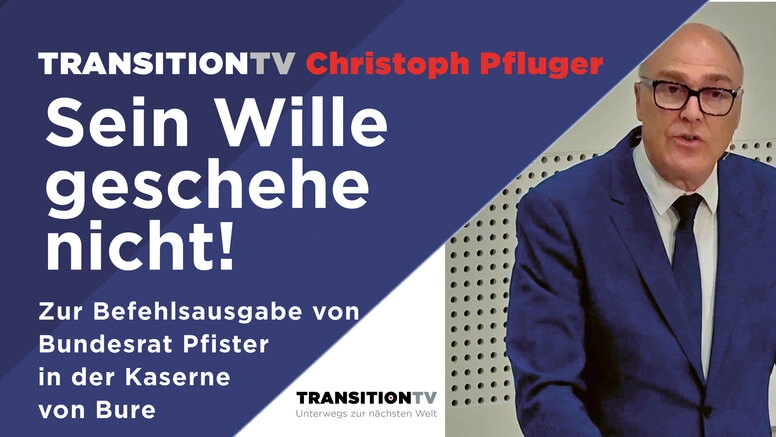 Sein Wille geschehe nicht - Pfisters programmatische Rede in der Kaserne von Bure