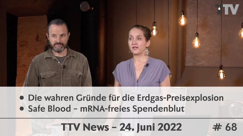 TTV News Nr. 68: Erdgas-Preisexplosion – Babys aus Silikon – Freispruch und Haft – Sicheres Spendenblut – Deadline für Corona-Mahnmal