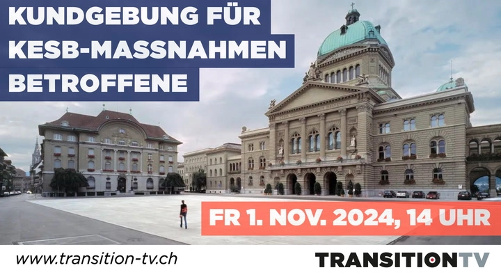 "Die KESB als Stellenvermittlungsbüro im sozialen Bereich" sagt die Kundgebungsorganisatorin Jasminka Brcina