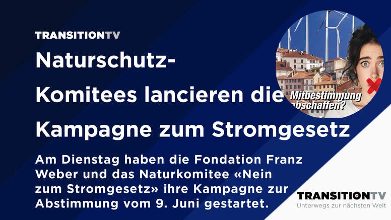 Naturschutz-Komitees lancieren die Nein-Kampagne zum Stromgesetz