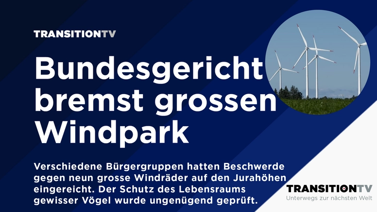 Bundesgericht bremst grossen Windpark