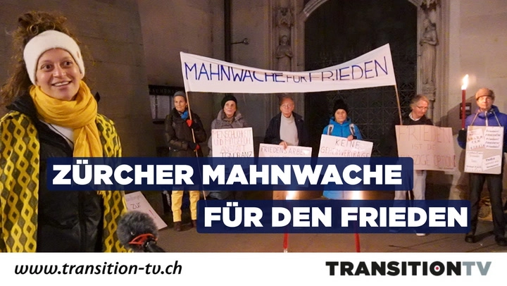 Friedensmahnwache | Fraumünster Zürich | Freitags 17:30-18:30 Uhr