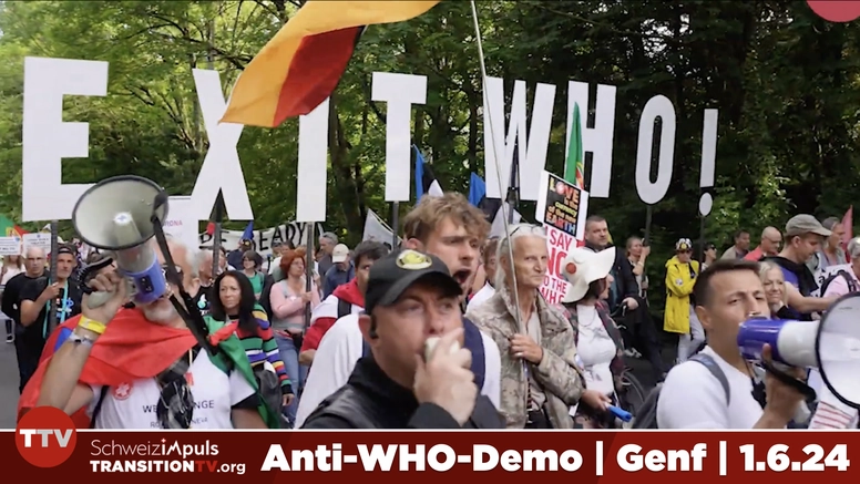 EXIT WHO RALLY | Report about activists and the Gates Foundation session room in Geneva | 1 June 24