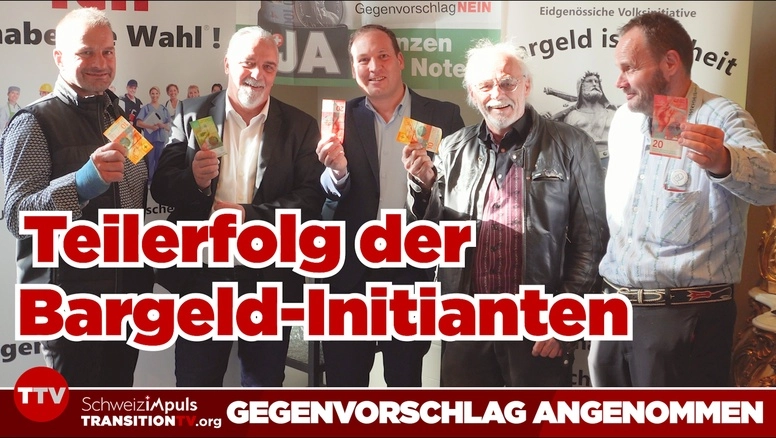 Der Kampf ums Bargeld: Richard Koller zum Abstimmungsresultat – und die Petition von Hansjörg Stützle