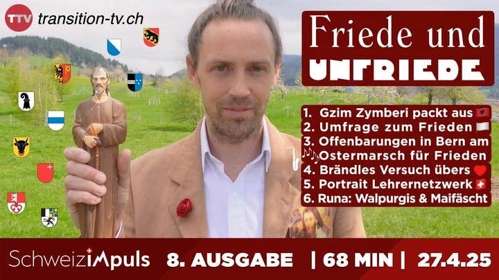 Friede und Unfrieden - das Thema der 8. Ausgabe «Schweiz imPuls» vom 27. April 2025