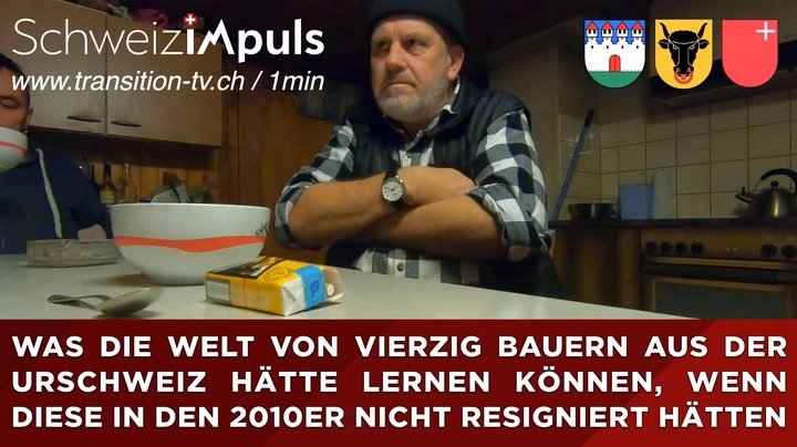 Nachtrag zur Reportage über Milchbauern - Wie Widerstand funktioniert anhand vom Blauzungen-Impfobligatorium 2008/09 in der Urschweiz