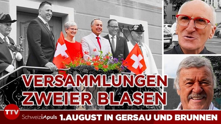 Verfassungs-Fanmarsch der Freiheitstrychler vs. Apéro mit Bundesrat | Kontrastreicher 1. August