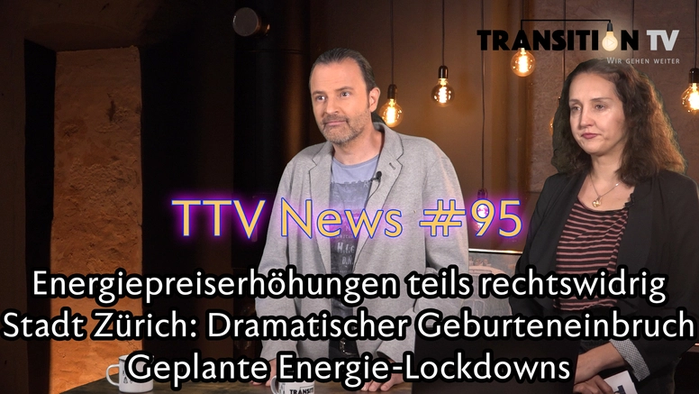 TTV News Nr. 95: 5G: Hochgiftige Antigen-Schnelltests &#8211; Geburtenrückgang immer dramatischer &#8211; Fragliche Rechtsgültigkeit bei Gas- und Strompreiserhöhungen &#8211; Energie-Lockdowns geplant