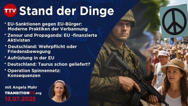 EU sanktioniert Bürger und finanziert Aktivisten, Taurus schon geliefert? Stand der Dinge vom 13. Juni 2025 mit Angela Mahr