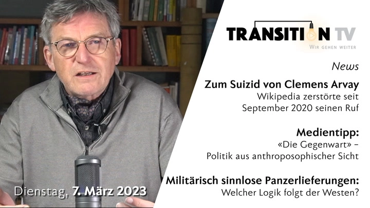 TTV News Nr. 18: Clemens Arvay - Politik aus anthroposophischer Sicht - Panzerlieferungen